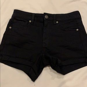 American Eagle stretchy Black high rise shorts